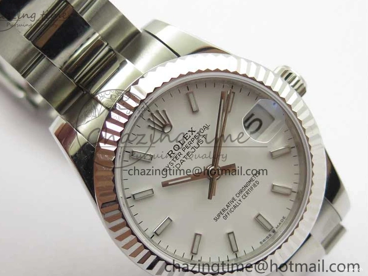 Dial Sticks Oyster White Bracelet Maker Best Edition BP 31mm Marker Datejust 278271 SS on 1227